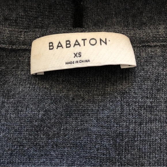 Babaton Merino Wool Black & Grey Cardigan - Picture 4 of 12